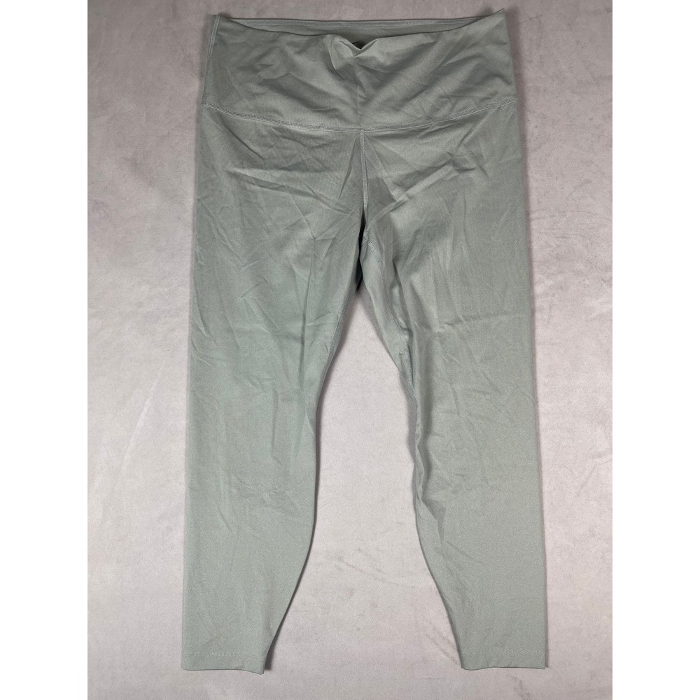 Nike Dri-FIT Womens 1X Sage Green High Waisted Athletic Training Leggings Tights